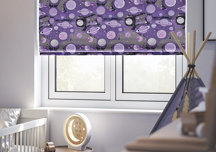 Interstellar, Violet Cosmos - Roman Blind - Image 5
